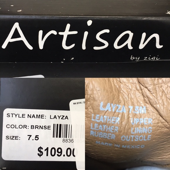 ARTISAN BY ZIGI “Layza” Booties in Brown Suede Size 7.5 NEW - Picture 8 of 8